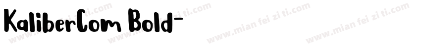 KaliberCom Bold字体转换